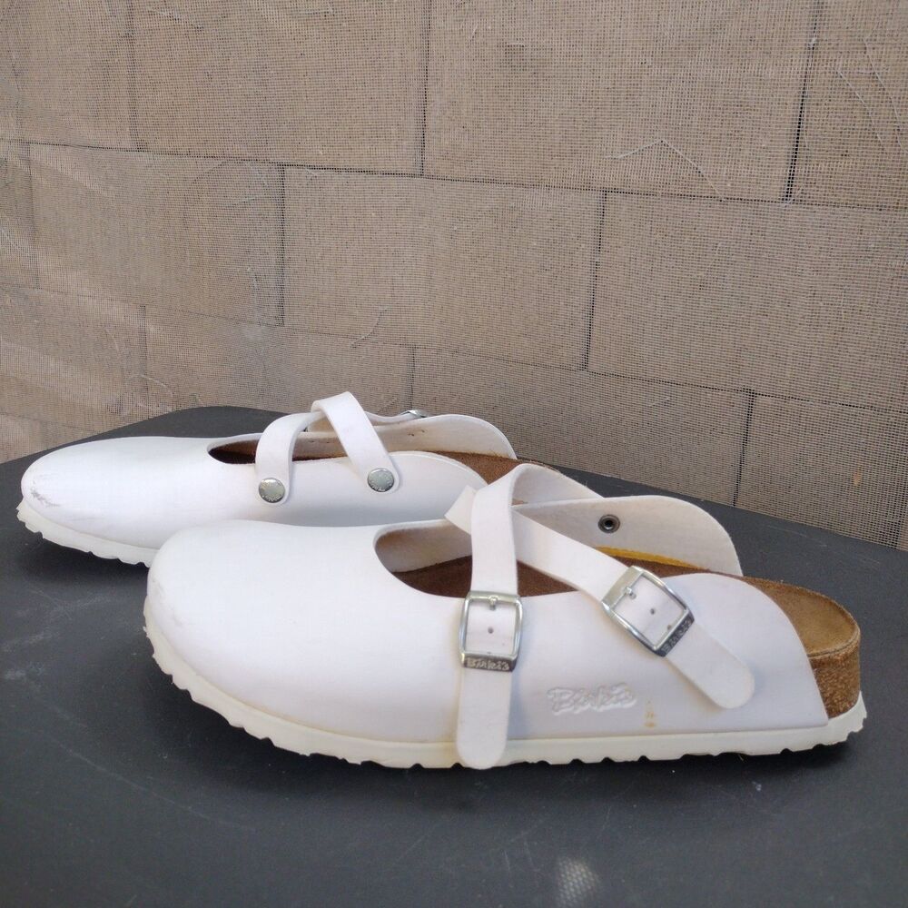 Birk's By Birkenstock Dorian White Slip on Clogs Women Size 41/10 Narrow Comfort